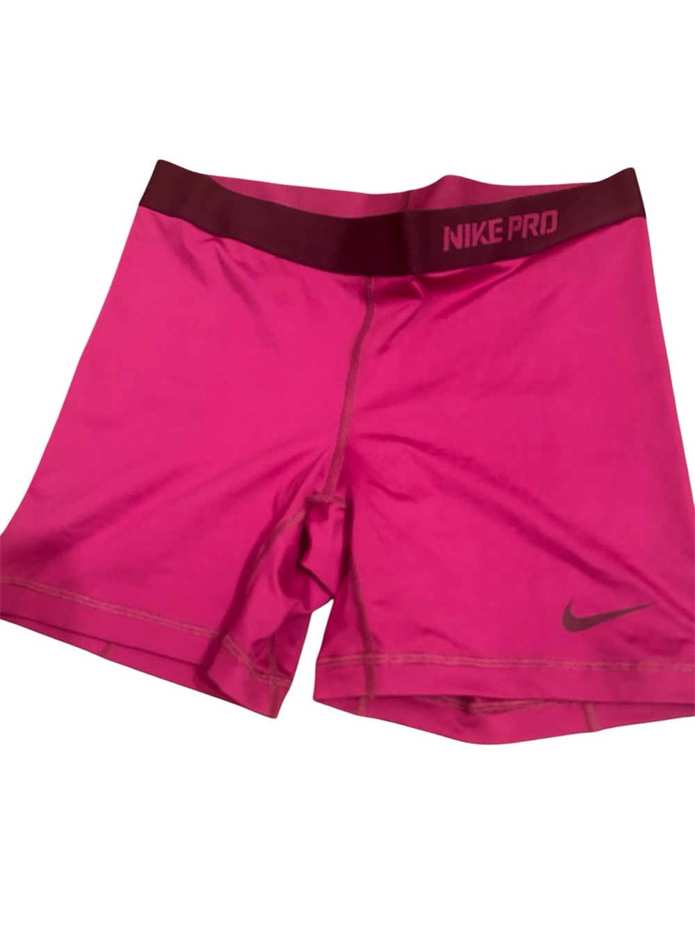 Nike Women's Bright Pink Pro Compression Bike Shorts
